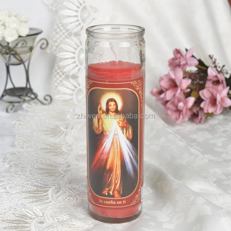 Customized Memorial Candles Catholic Religious Candles Buy 8 Inches