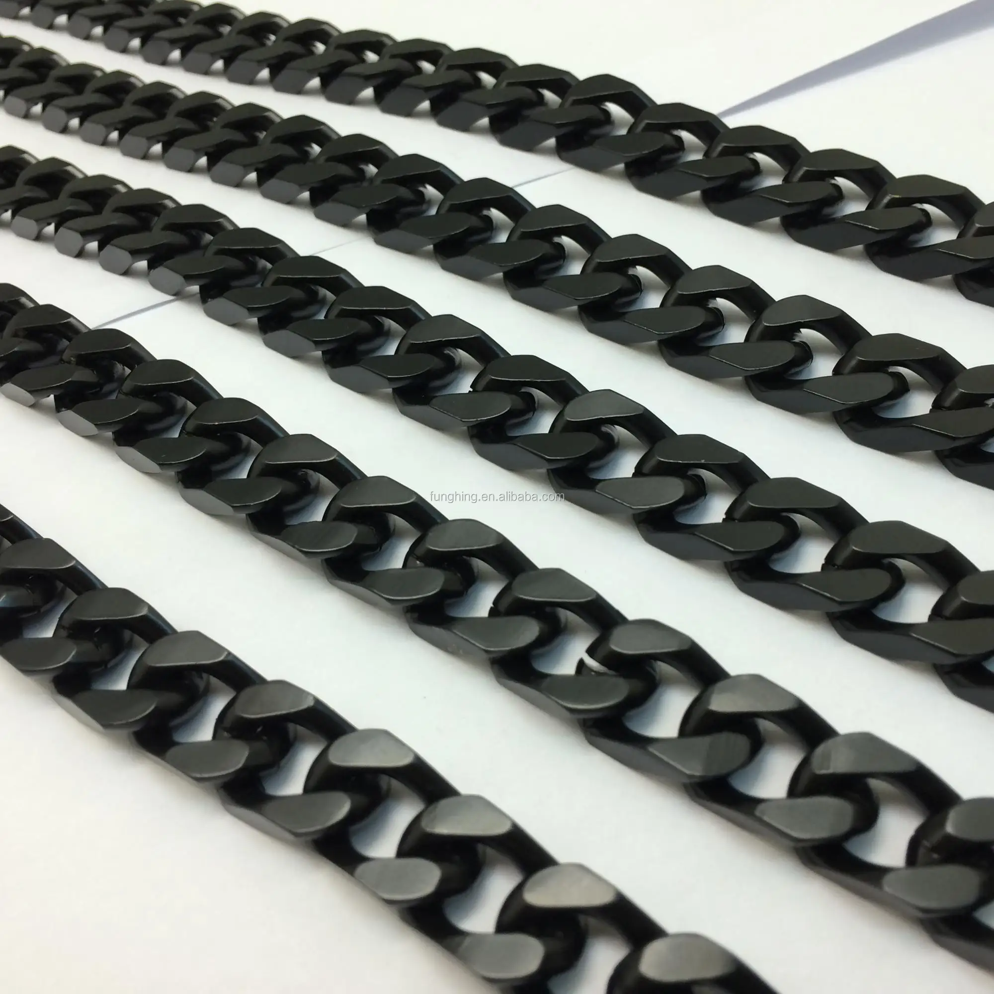Matte Black Curb Chain Metal Twisted Curb Chain Open Link Chain Buy