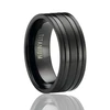 9MM Satin-Finished Mens Black Titanium Ring Core