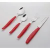 plastic metallic oneida cheap colorful flatware 12/16/24pcs set