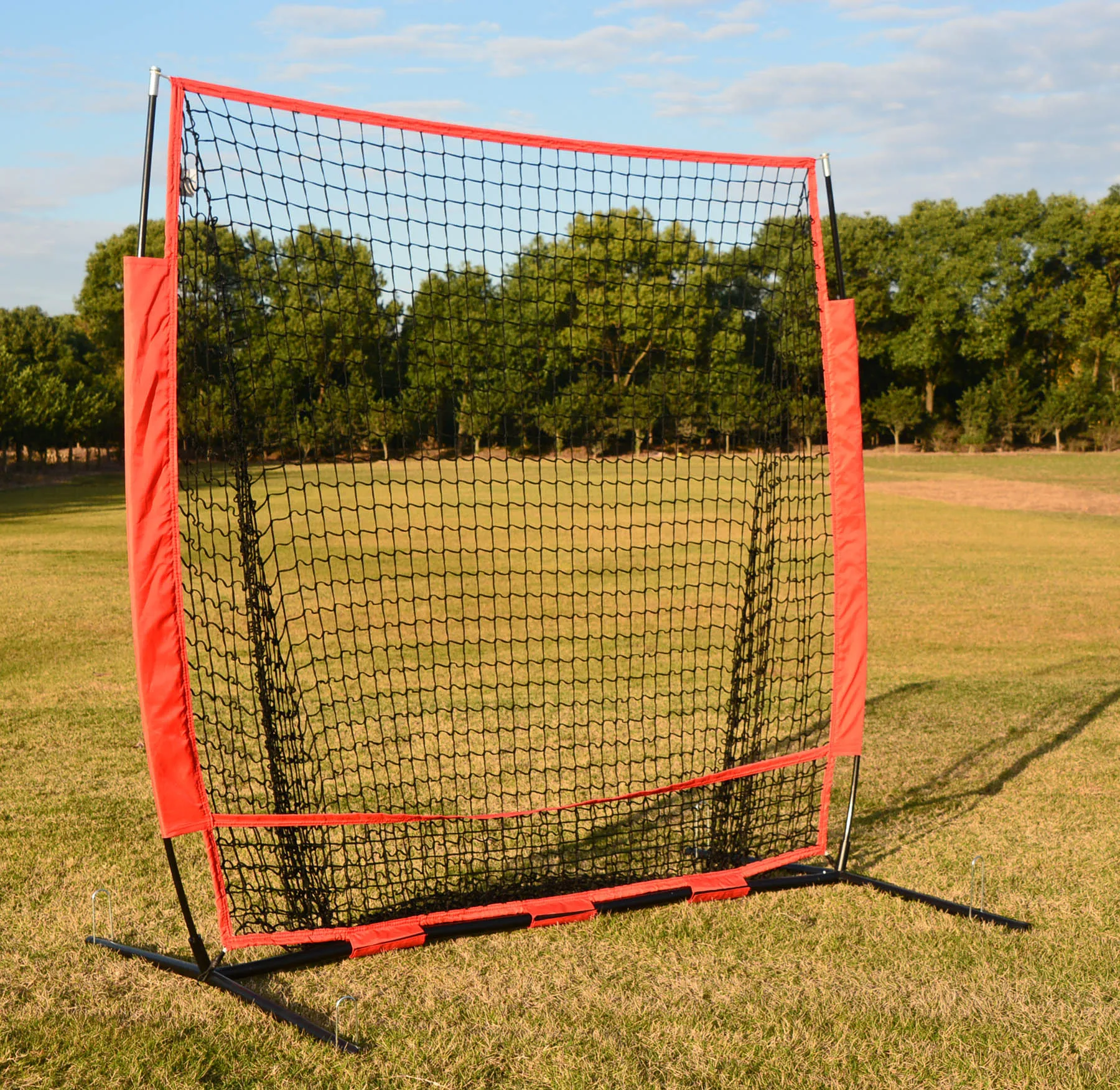 Good quality baseball net for batting and pitching 5 x 5 with portable ...