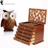 Brown high-end luxury layers of powder cosmetic box dressing case