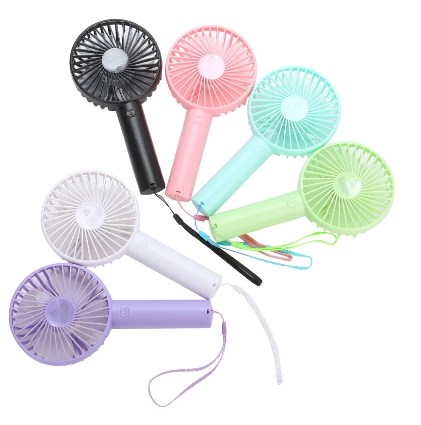 Personal Portable Desk Stroller Table Fan with USB Rechargeable Battery Operated Cooling Folding Electric Fan for Office Room Outdoor Household Traveling Mini Handheld Fan with 3 Speed Black