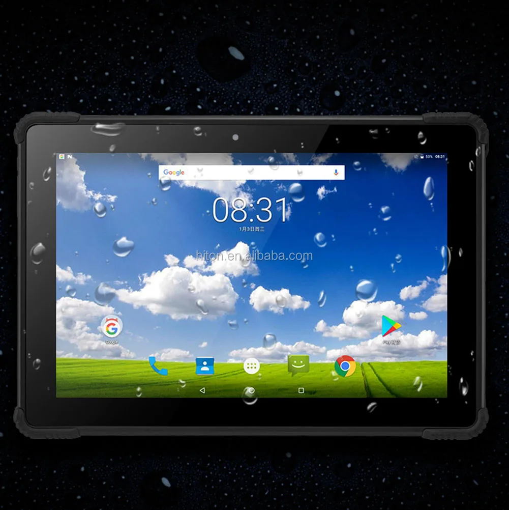 HiDON 10.1 inch Android 10 Tablet PC 4G LTE 1*Type-C Port Semi-Rugged Tablet PC with HDM-I port IP54 Computer