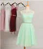ZH0862F 2017 Short Mini Bridesmaid Dresses Formal Cocktail Party Prom Dress Evening Ball Gown