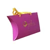 Custom High Quality Gold Stamping Logo Hair Bundle Box Wave Hair Extensions Packaging Pillow Box