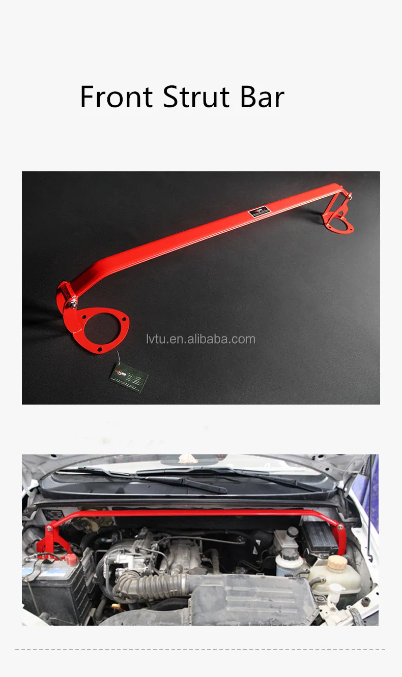 Lvtu Aluminum Strut Bar For Honda Fit G2 20082013 Racing Car Engine