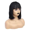 Short Bob Wig Synthetic Heat Resistant Black Box Braid Wigs for Black Women