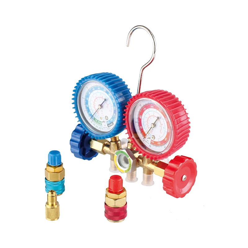 Набор холодильщика. Набор для диагностики бытовых приборов. 007. 600. Вакуумный насос с манометрическим коллектором.