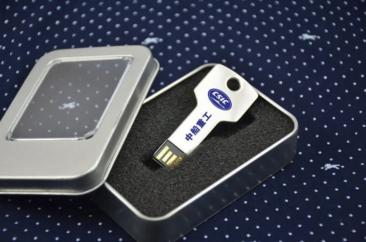 Hot Sale Metal Key Shaped Usb Flash Drive 2GB 4GB 8GB 16GB 32GB 64GB Memoria Stick With Custom Logo - ANKUX.COM
