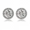 2018 Manufacturer Wholesale One Stone Silver Stud Earring For Women Earrings Studs