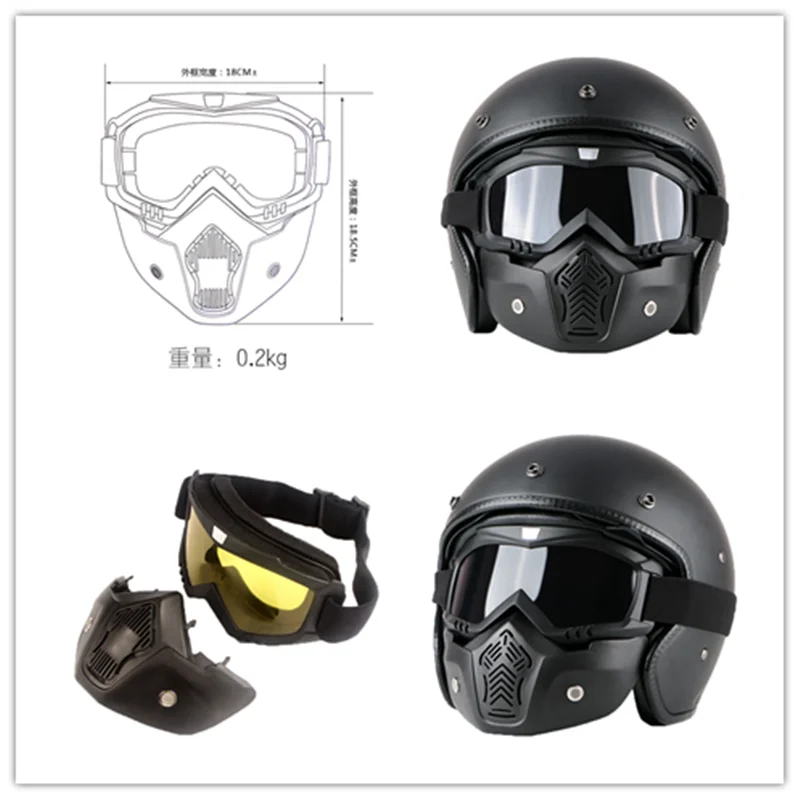Outdoor Sports Harley Goggles Motorcycle Protective Glasses Riding Mask