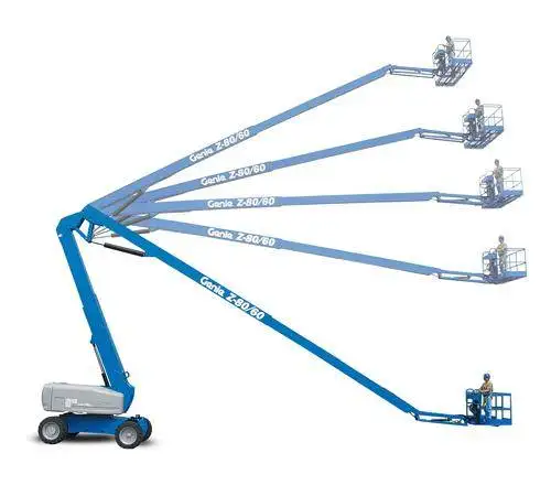 articulating man tow price mobile articulated boom lift platform nacelle outreach 4m