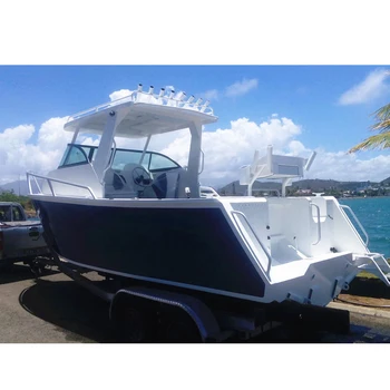 24ft Aluminum Yacht Oil Tanker Cuddy Cabin Vessel Boat For Sale