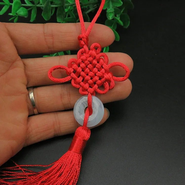 Chinese Traditional Knot With Tassel Jade For Luck - Buy Chinese Knots ...