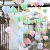 Xi'an Meilun Art & Crafts White Mint Pink Glitter Gold 3D Paper Garlands Banner for Baby Shower Decor