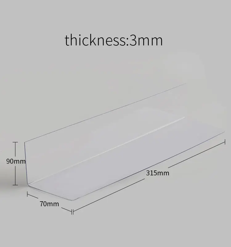 Wholesale Supermarket Shelf Products Pvc L-shape Divider - Buy Plastic ...
