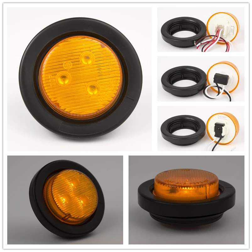 12v Dot Led Marker Lights With Pvc Grommet For Truck Trailer Buy 12v