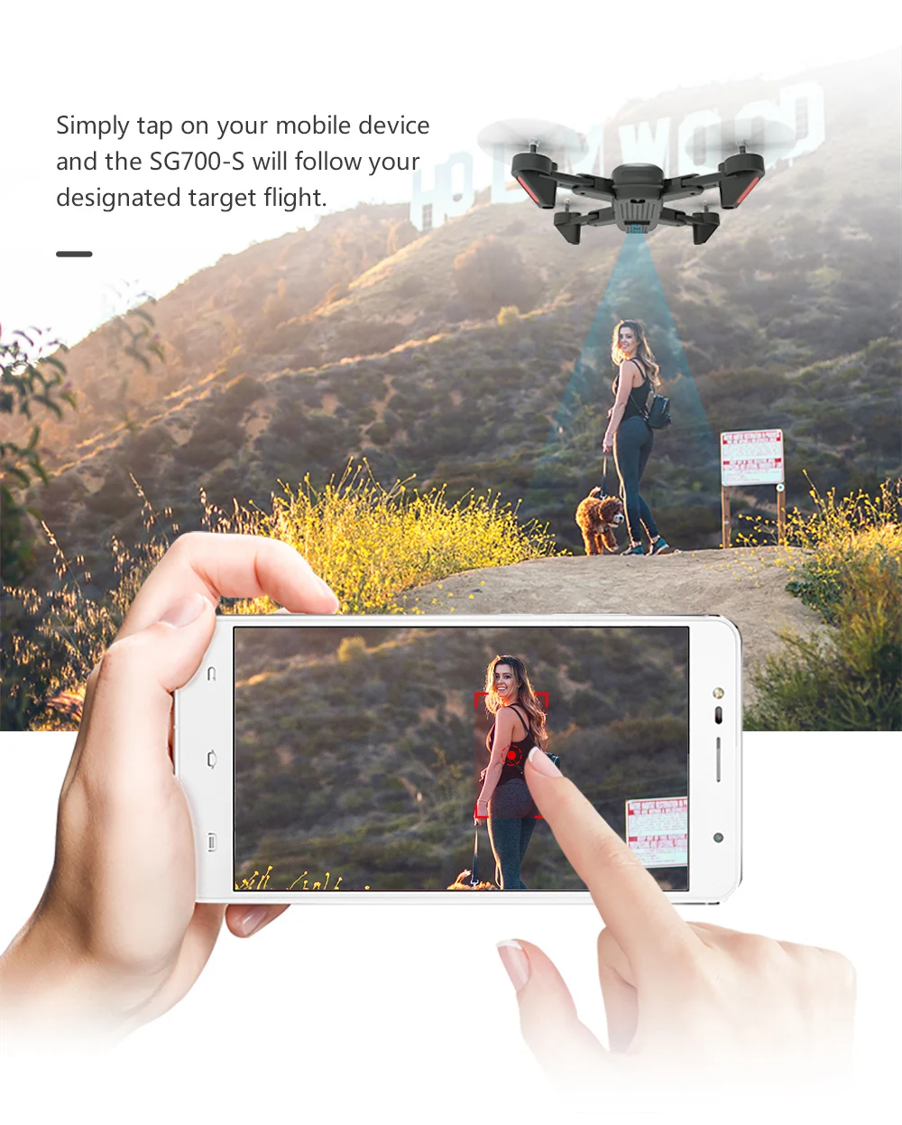 China New Product 2.4Ghz RC Aircraft Gimbal Mini RC Drone with 720P 1080P Camera SG700-S