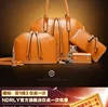 2017 newest small MOQ 4 PCS crossbody sling women handbag set with wallet and key holder