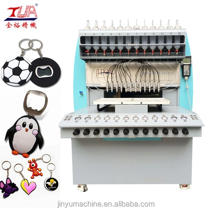 automatic Multicolor pvc key chain making equipment