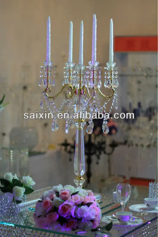 New ! Red 9 Arms Candelabra For Home Decoration Buy Red Glass