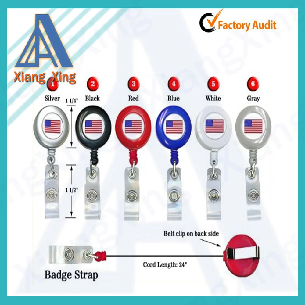 Retractable Badge Reel Holder For Lanyard With Different Color Buy