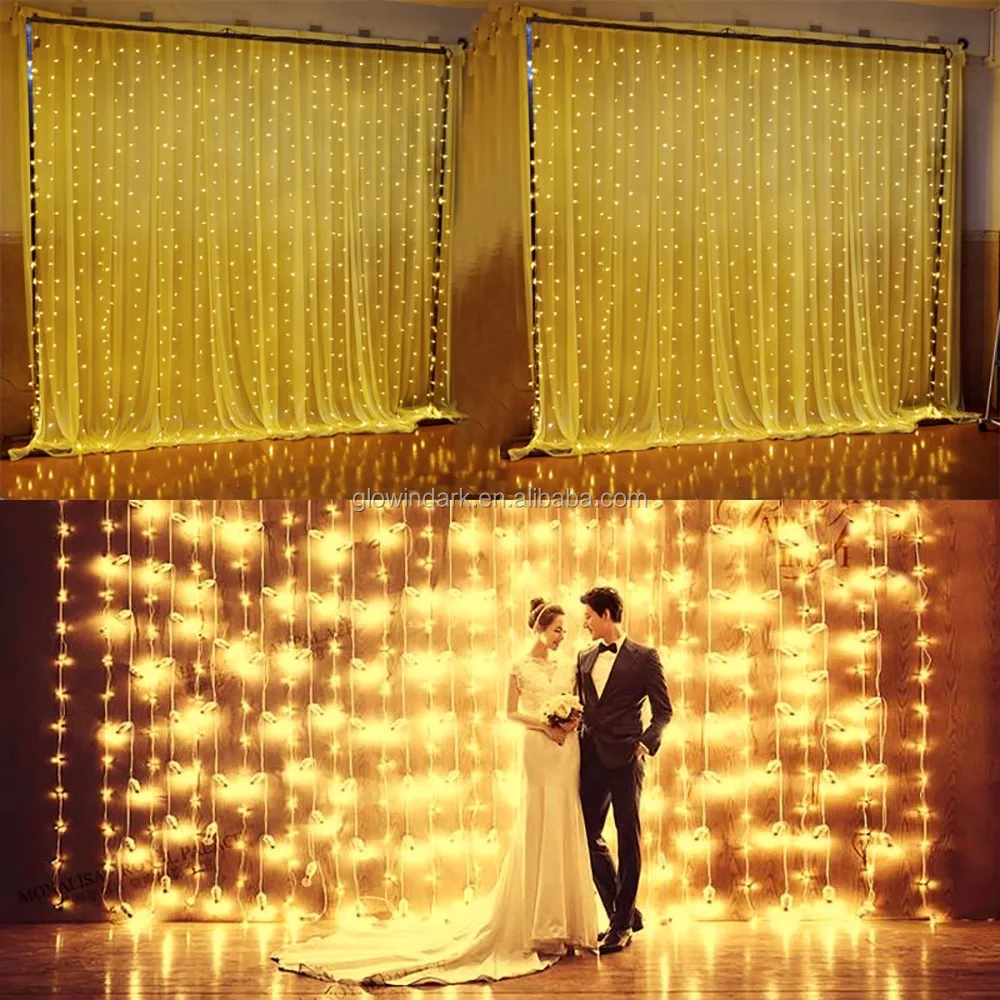 10m Long Quality Guarantee Festival Led Curtain Lights Wedding Lighting 