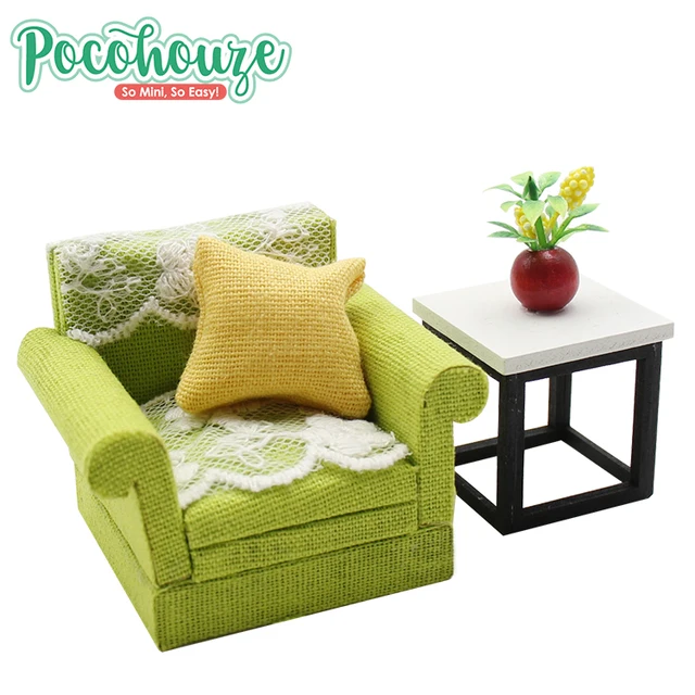 1 18 Customized Dollhouse Miniature Sofa Accessories Doll House Dollhouse Miniature Sofa Accessories