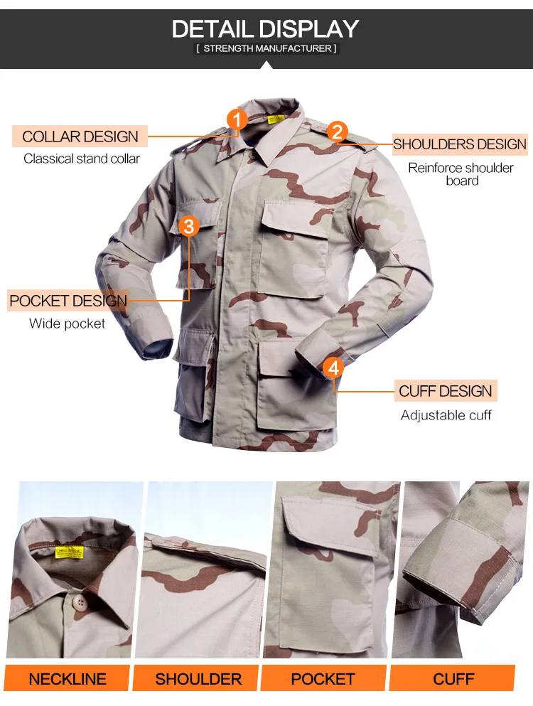 Custom-made Military Uniform Tri-color Desert Camouflage Bdu Iraq ...