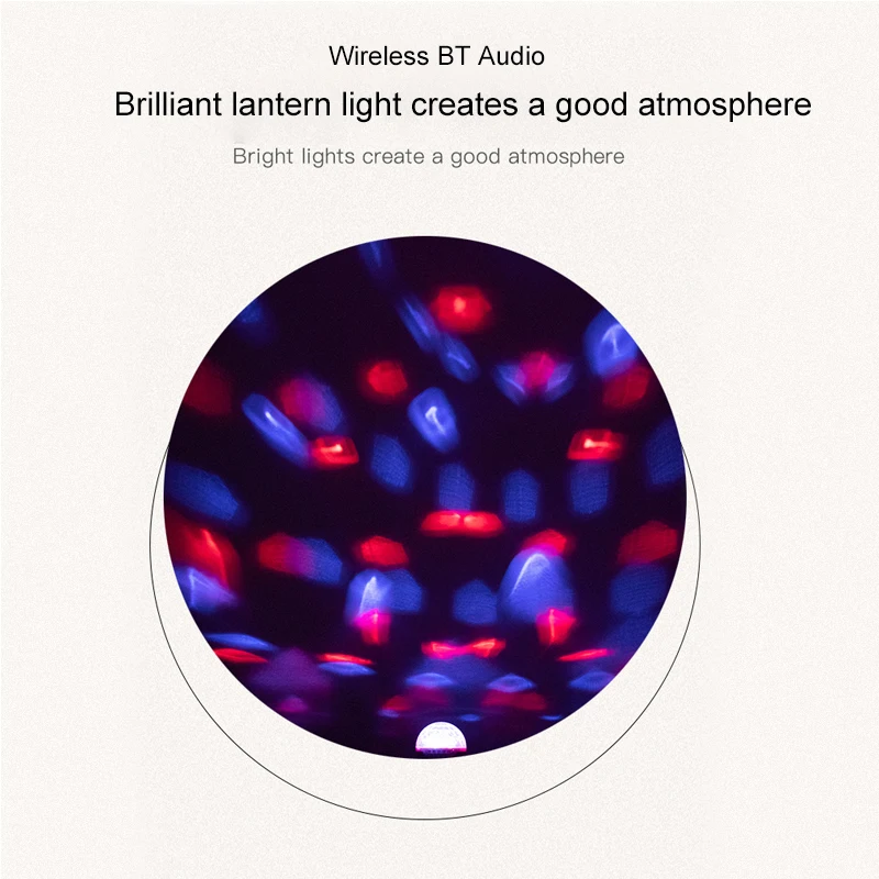 New Cheap Wireless BT LED Stage Speaker Color Light Radio Mini Speaker - ANKUX.COM