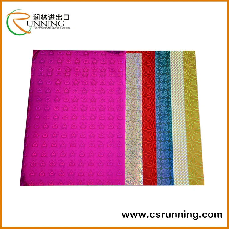 A4 80gsm300gsm Cut Holographic Laser Paper Cardboard Radium Paper