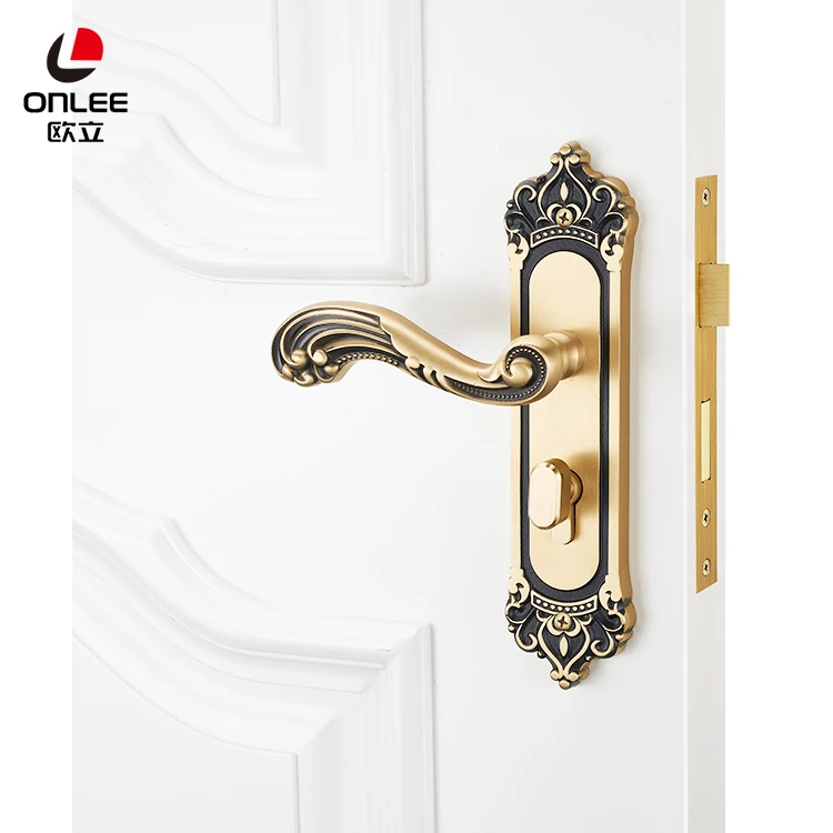 Hardware Gzf Door Handle Door Lock Bedroom Handle Lock Simple Door