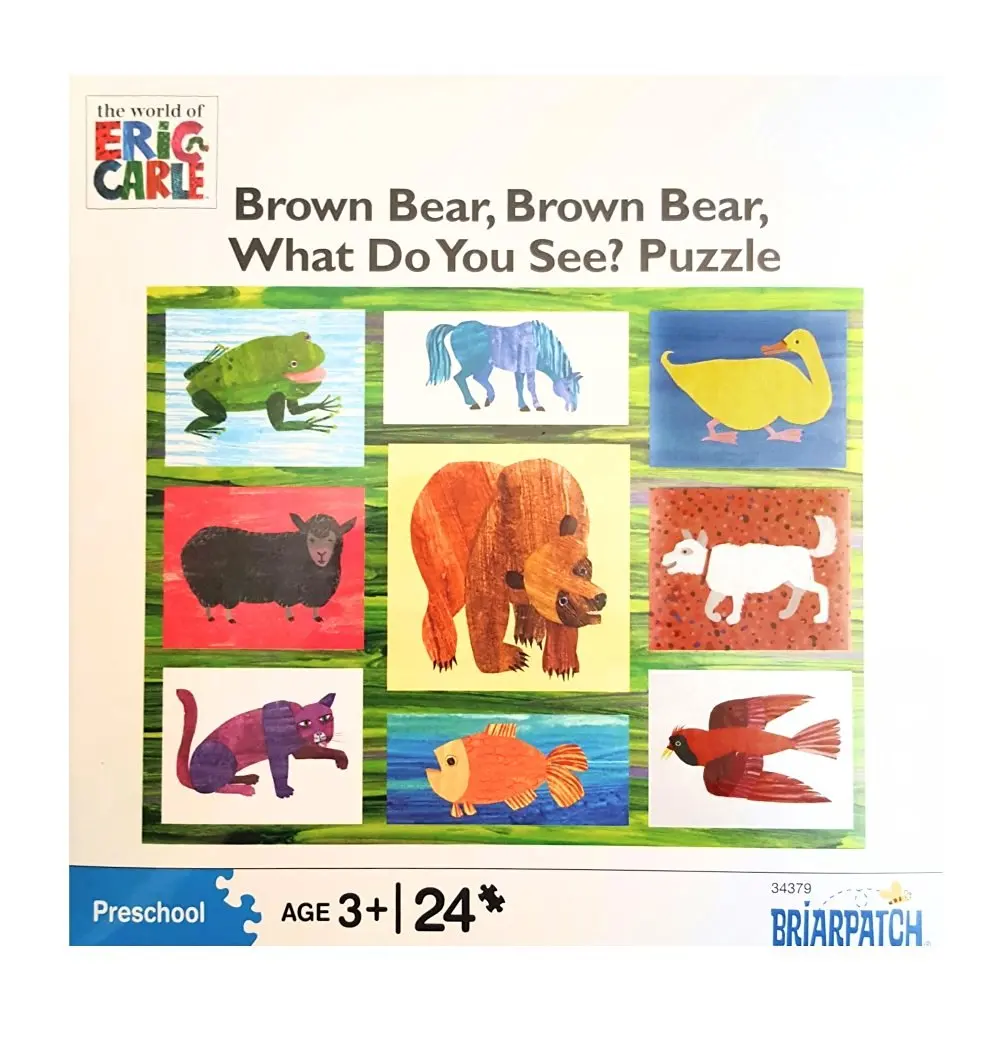 Eric Carle - Brown Bear, Brown Bear, What Do You See? Puzzle: 24 Pcs