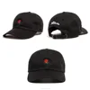 Rose Embroidery Soft Baseball Cap Unstructured 6 Panel Dad Cap And Hat