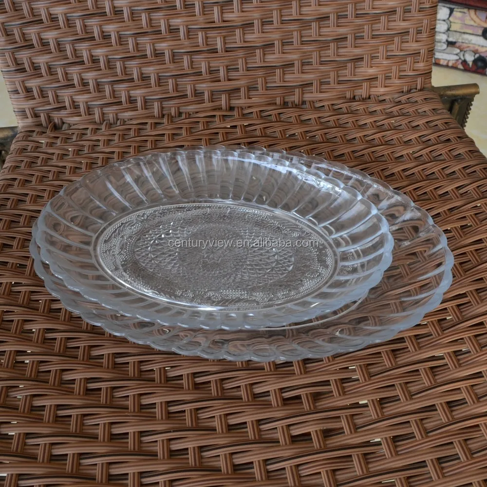 6" 8" 10" Wholesale Clear Glass Dessert Plates Dishes Buy Clear