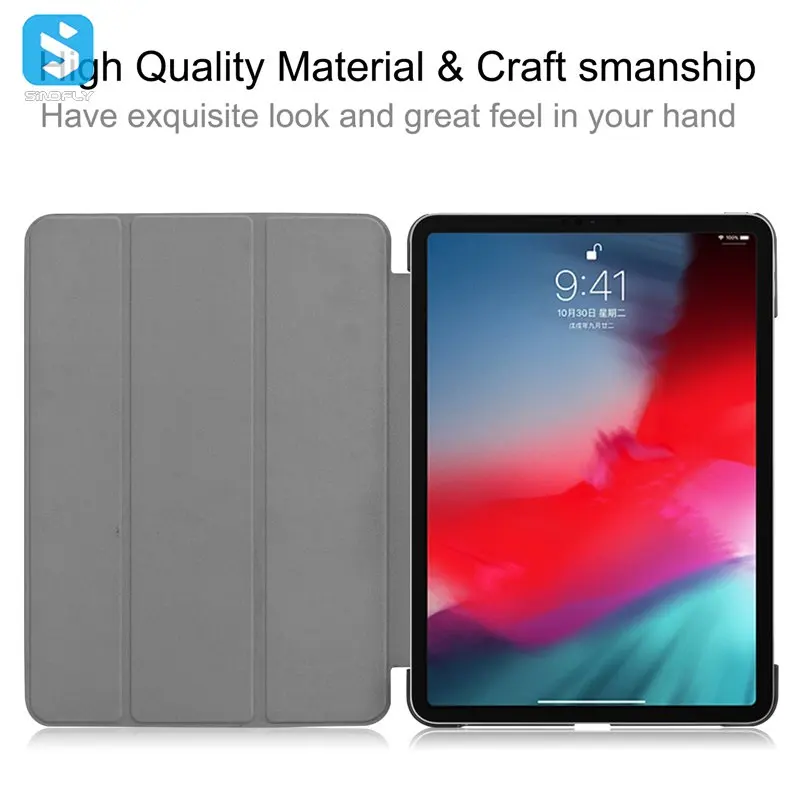 3 Fold Pu Leather Tablet Case Cover For Ipad Pro 12.9 2018 Buy Cover