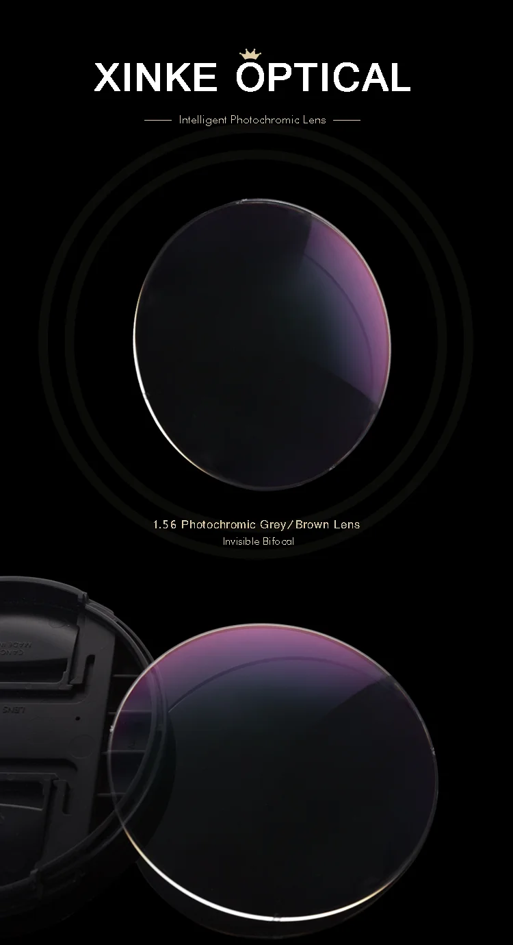 1.56 Hmc Coating Invisible Bifocal Photochromic Optical Lenses Buy