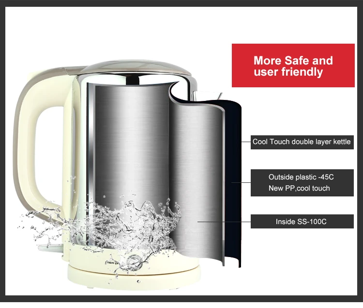 Multifunction Electrical Keep Warm Kettle With Double Layer Buy