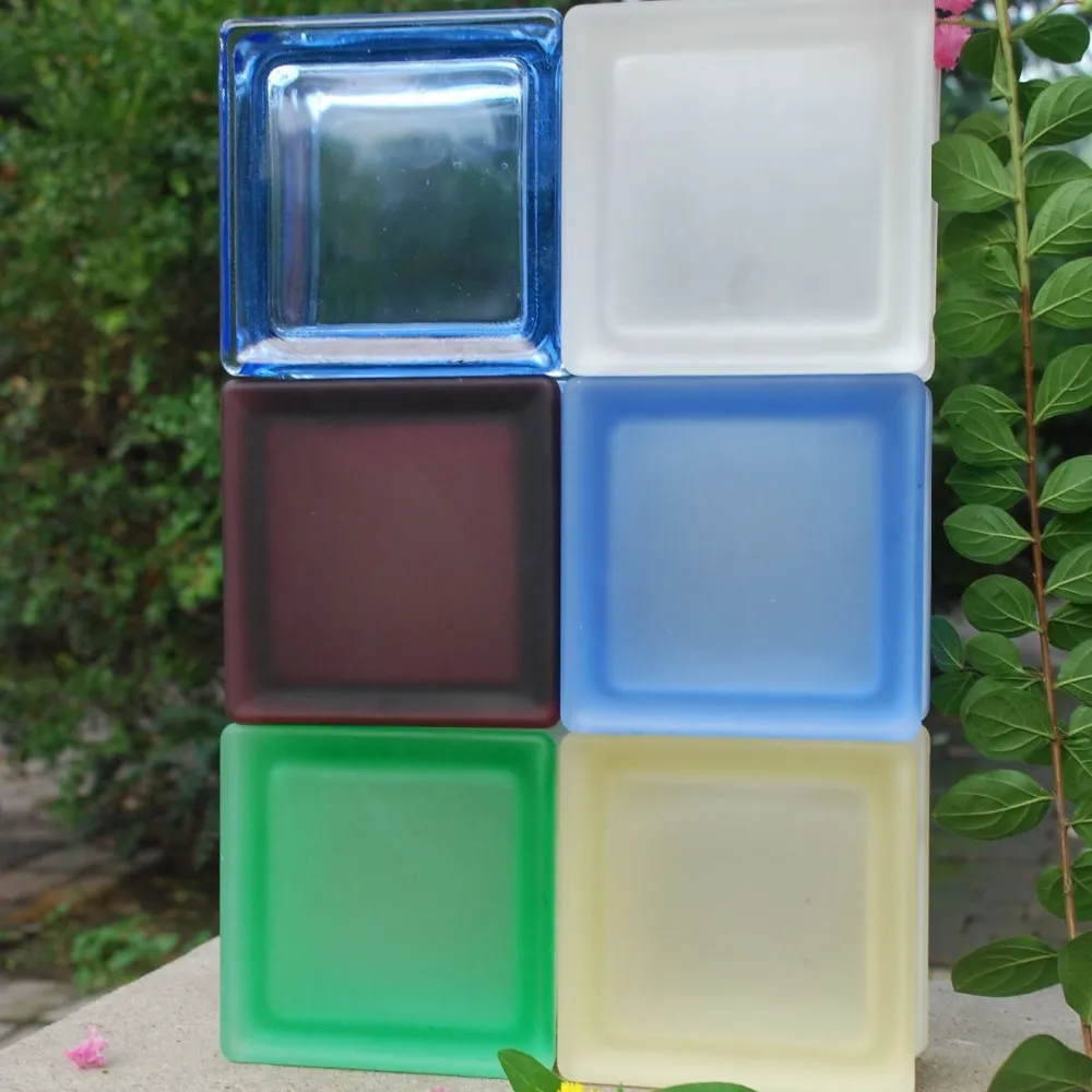 Gekleurd glas baksteen/decoratief glas voor vliesgevel blok ...