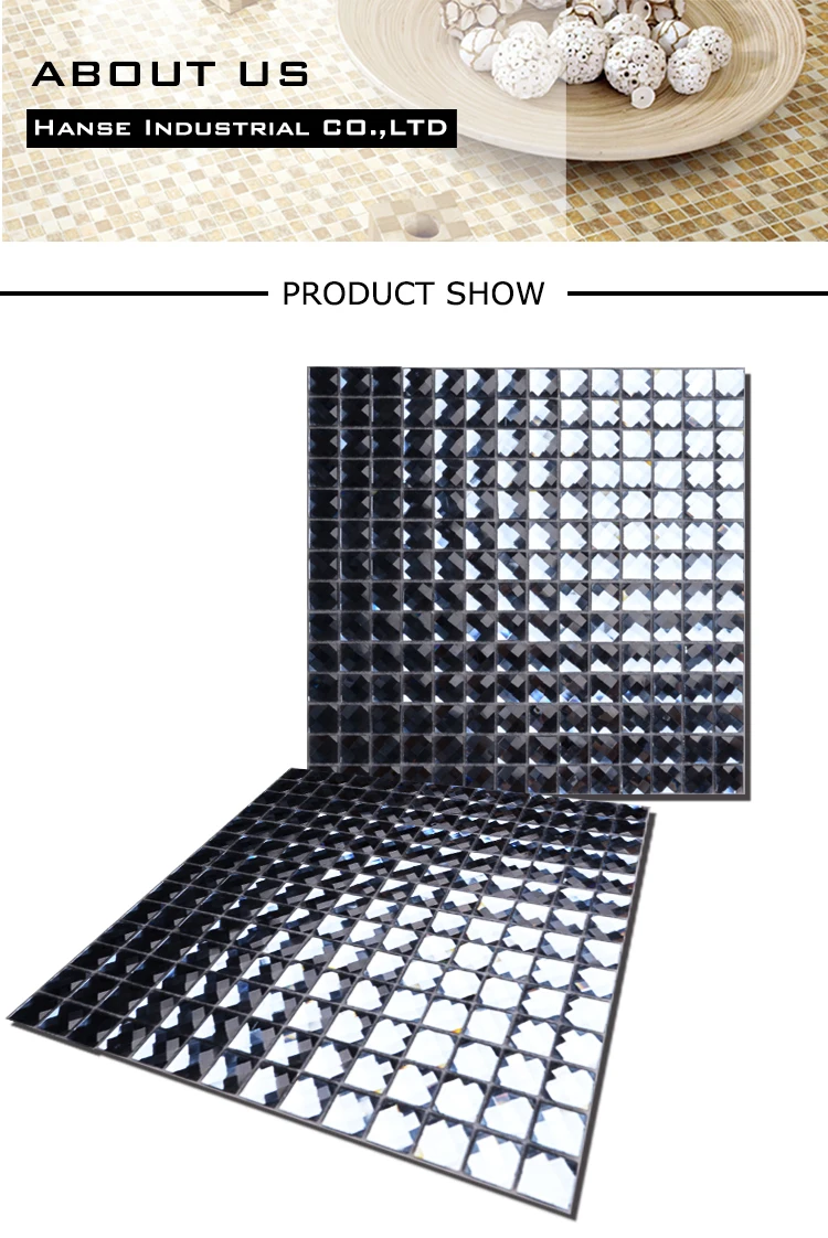 self adhesive small beveled mirror wall tiles