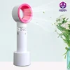 OEM Portable USB Bladeless Stand Fan desktop handheld 1500mAh battery electric bladeless fan 3 speeds led indicator car outdoor