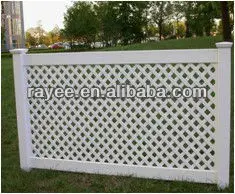 pressure treated lattice top fence panels