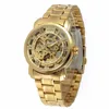 WINNER 253 Supplier Fashion Winner Brand Stainless Steel Skeleton Mechanical Automatic Man Watches For Men