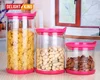 Chinese manufacturer glass jar with vacuum cap / glass storage bin for household