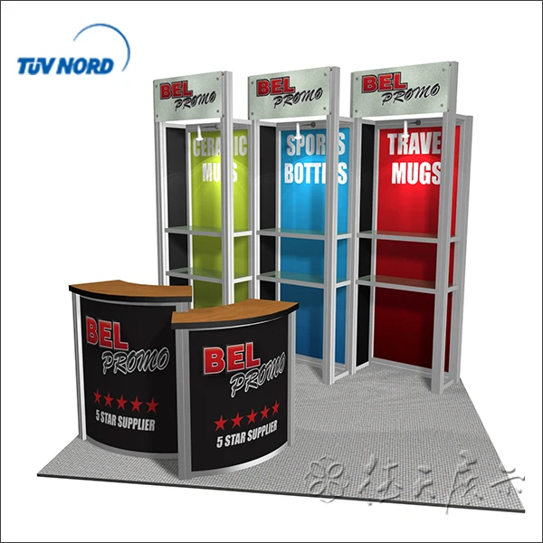 3x3 Exhibition Stand Aluminum Booth Exhibition Design And Construction ...