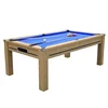 Modern design 6 Ft 7 Ft Home Use Billiards Dining Pool Table With Blue Felt