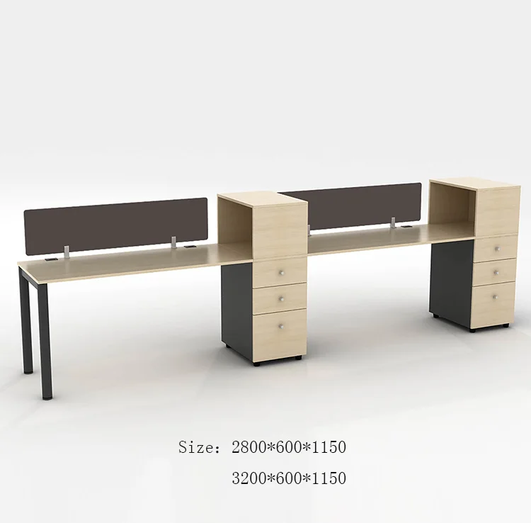 Low Price Computer Desk Modern 3 Person Office Computer