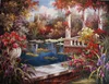 Framed Reproduction Garden Beautiful Landscape Oil Painting for Canvas Art