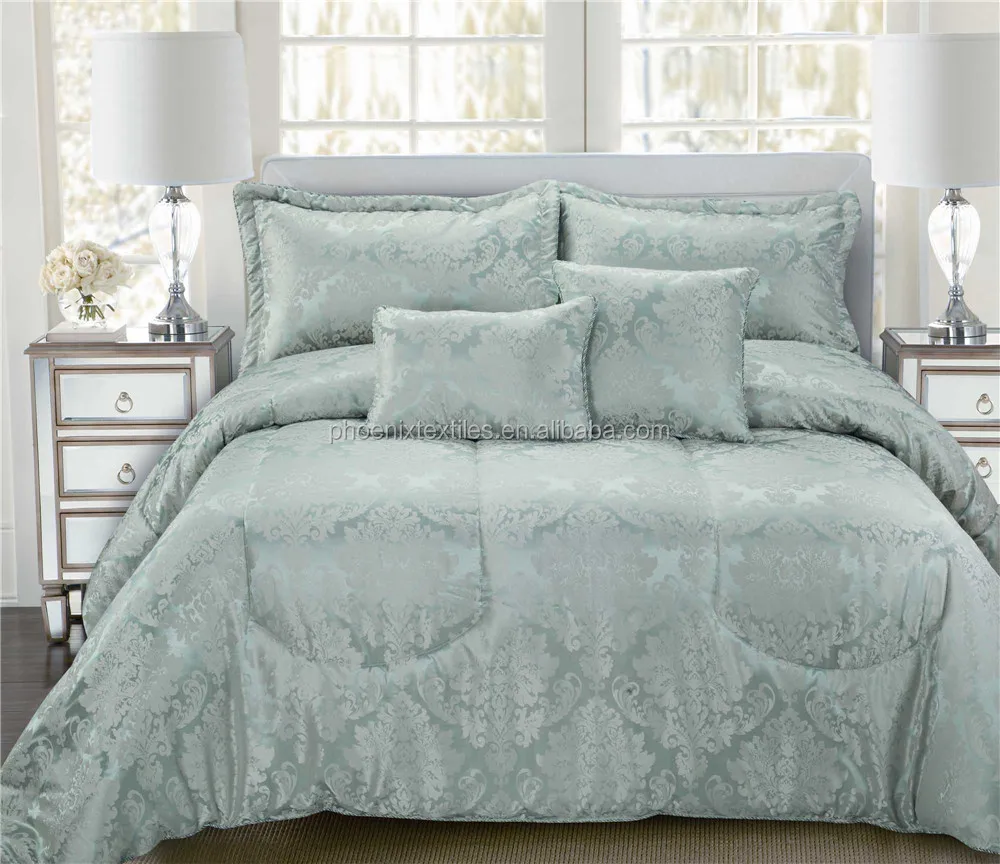 Jacquard Bedspreads Polyester Jacquard Bedspreads Home Aqua Comforter ...